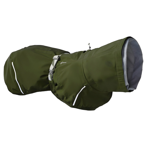 Hurtta Mudventure Coat ECO – wasserdichter Regenmantel für Hunde in Forest