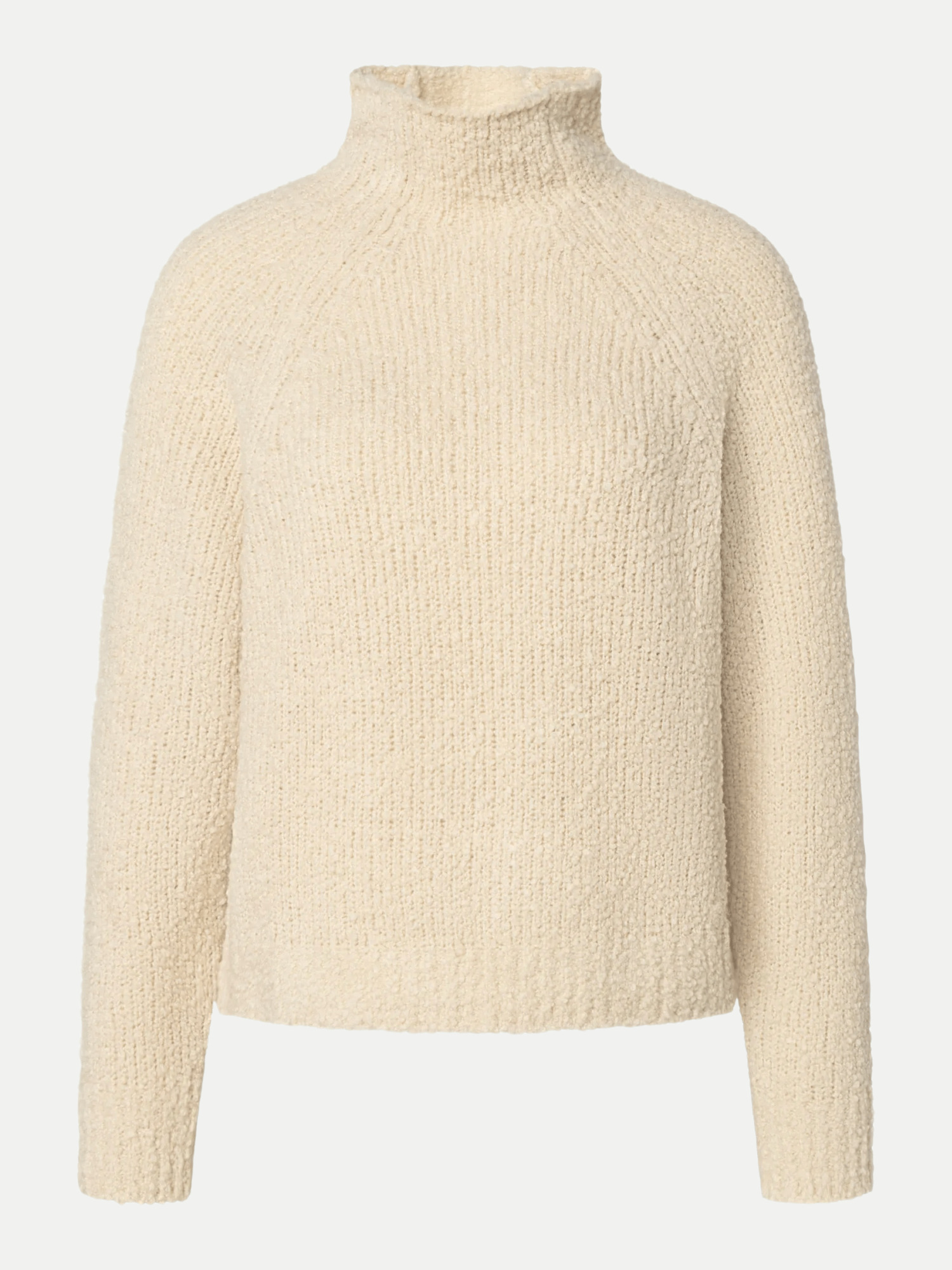 Windsor Stehkragenpullover aus Wolle in Beige