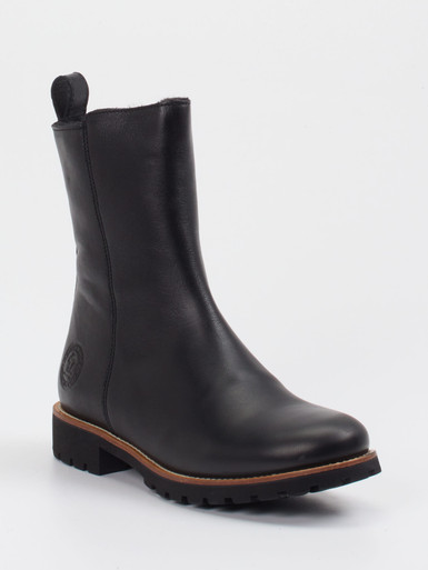 Schwarzer Winterstiefel Damen von Panama Jack Beca Trav B1 aus Glattleder
